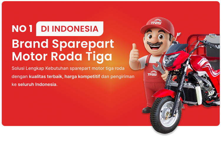 Brand Sparepart Motor Roda Tiga